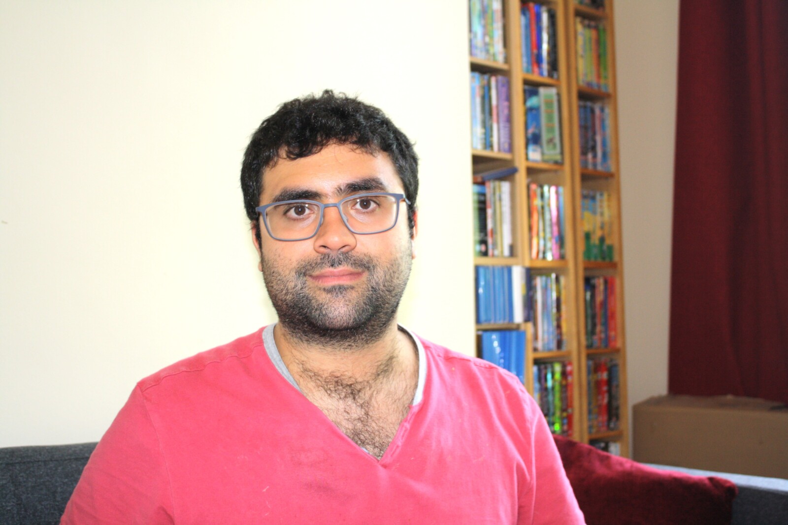 A man looking at the camera