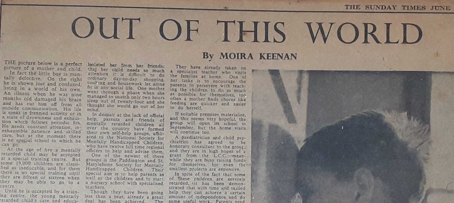 A picture of a newspaper article